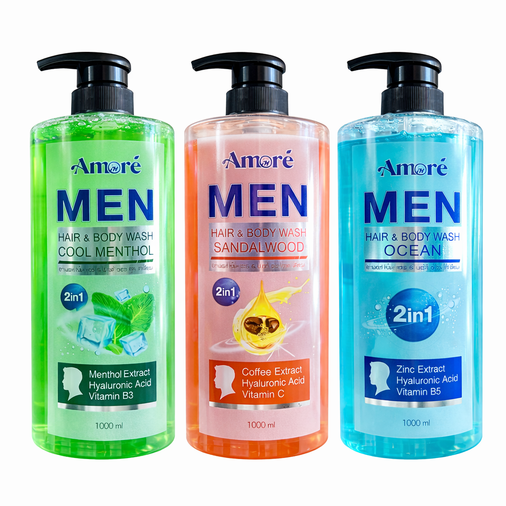 Sữa Tắm Nam Amore' Ocean 1L Xanh Dương - Ảnh 2