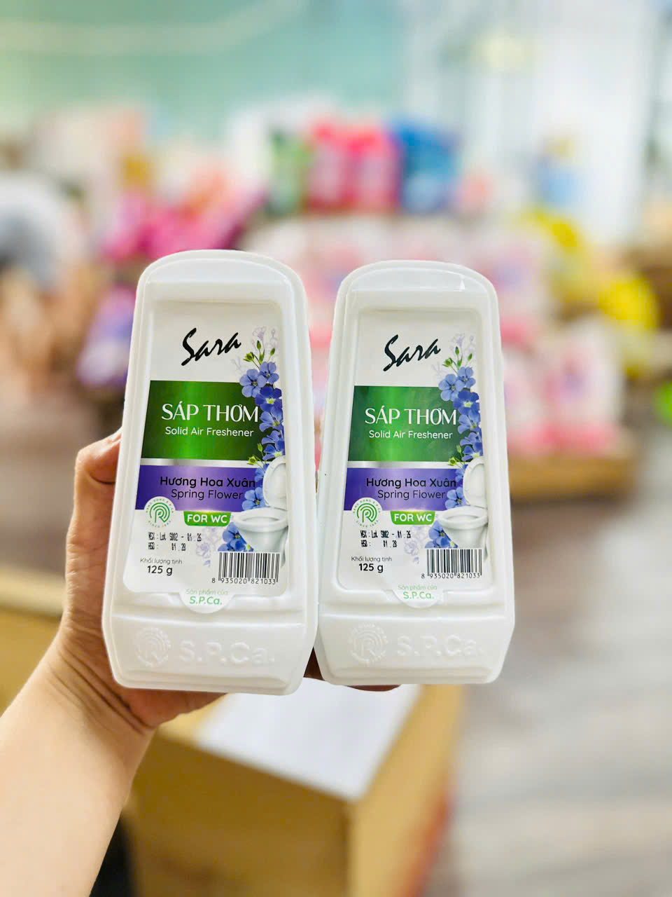 Sáp Thơm Nhà Vệ Sinh Khử Mùi Sara 125g Hương Hoa Xuân - Ảnh 2