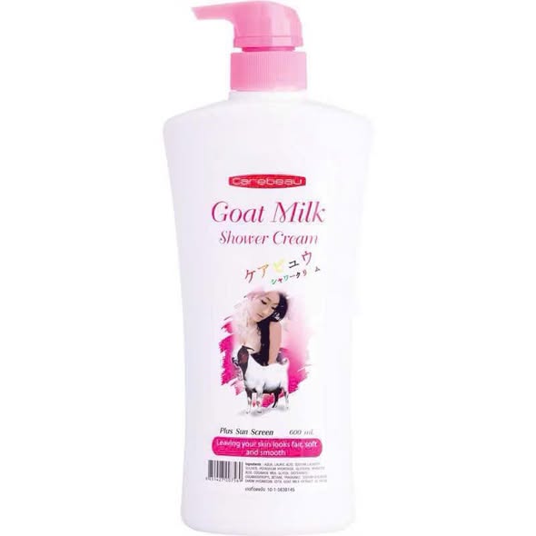 Sữa Tắm Dê Carebeau Goat Milk hồng Thái Lan – Dưỡng Ẩm, Làm Sáng Da Tự Nhiên