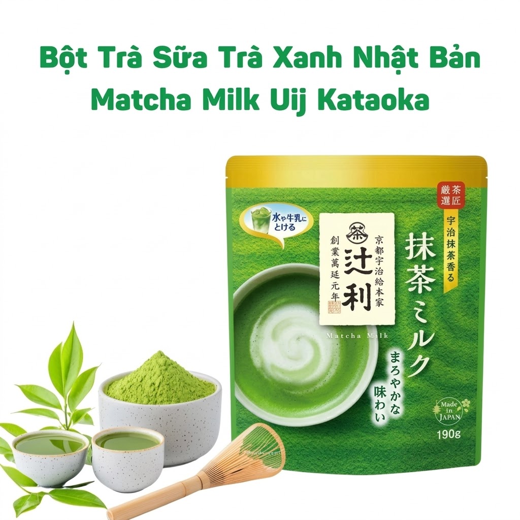 BỘT MATCHA MILK 190G NHẬT BẢN