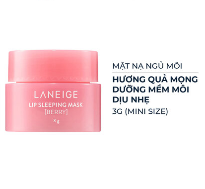 MẶT NẠ NGỦ MÔI LANEIGE HƯƠNG QUẢ MỌNG 3G - Ảnh 3
