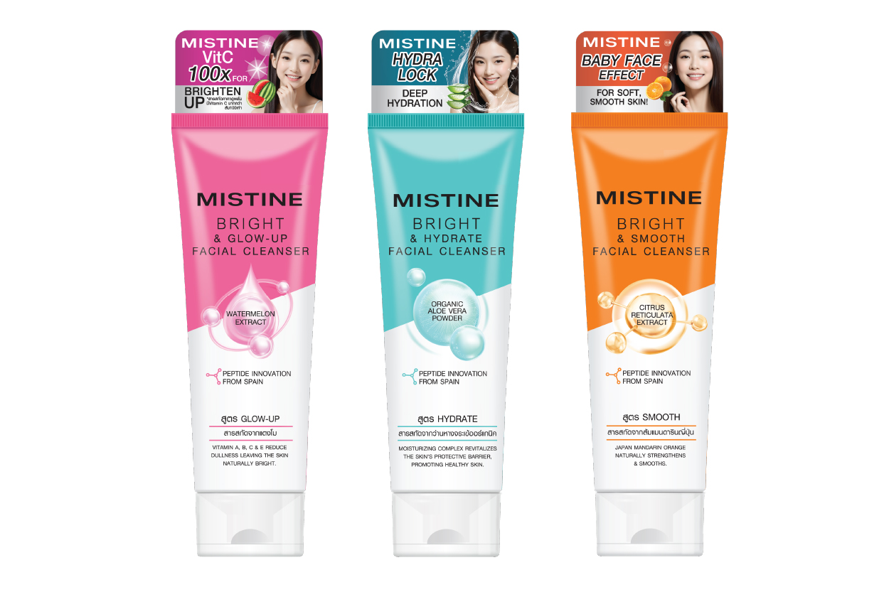 SỮA RỬA MẶT MISTINE BRIGHT & hydrate FACIAL CLEANSER 100G MÀU XANH - Ảnh 3