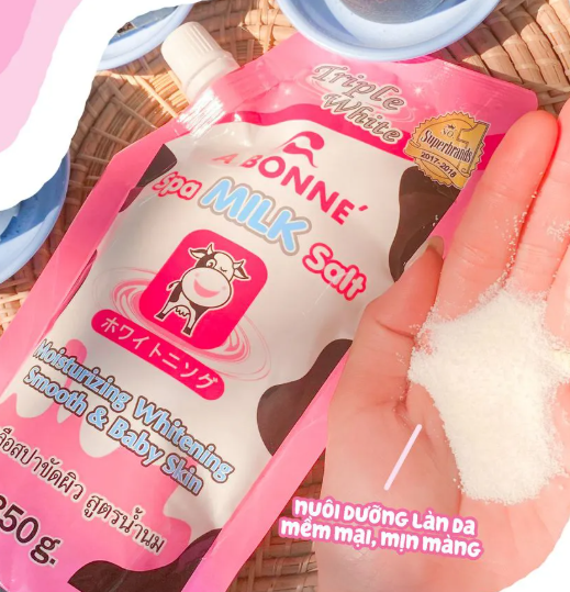 Muối Tắm Tẩy Tế Bào Chết Sữa Bò A Bonne Spa Milk Salt 350g - Ảnh 3