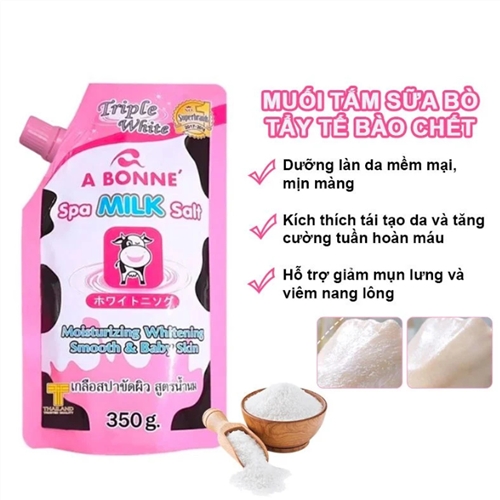 Muối Tắm Tẩy Tế Bào Chết Sữa Bò A Bonne Spa Milk Salt 350g - Ảnh 2