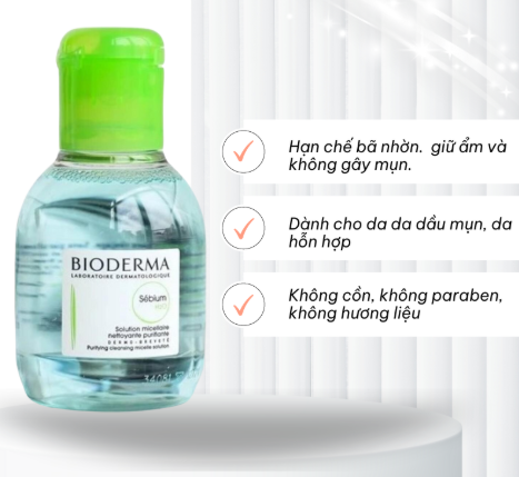 NƯỚC TẨY TRANG BIODERMA DÀNH CHO DA DẦU & HỖN HỢP 100ML - Ảnh 3
