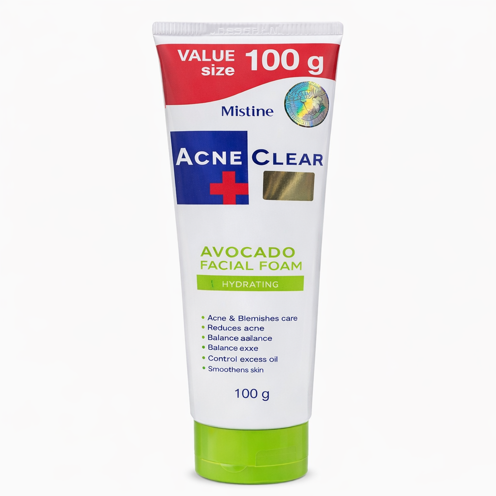 Sữa Rửa Mặt Cho Da Mụn Mistine Acne Clear Avocado Facial Foam 100g Thái Lan