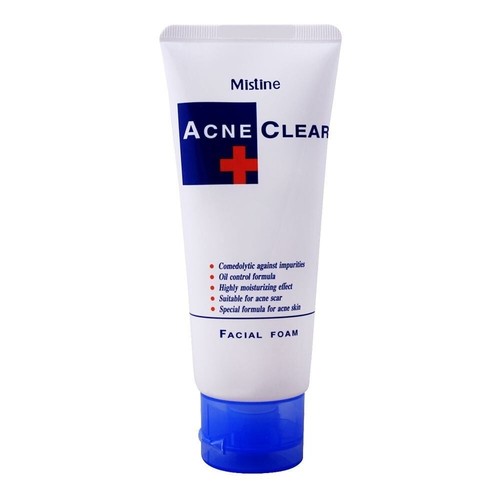 Sữa Rửa Mặt Cho Da Mụn Mistine Acne Clear Facial Foam Thái Lan 100ml