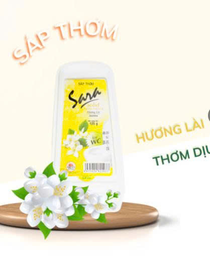 Sáp Thơm Nhà Vệ Sinh Khử Mùi Sara 125g Hương Lài
