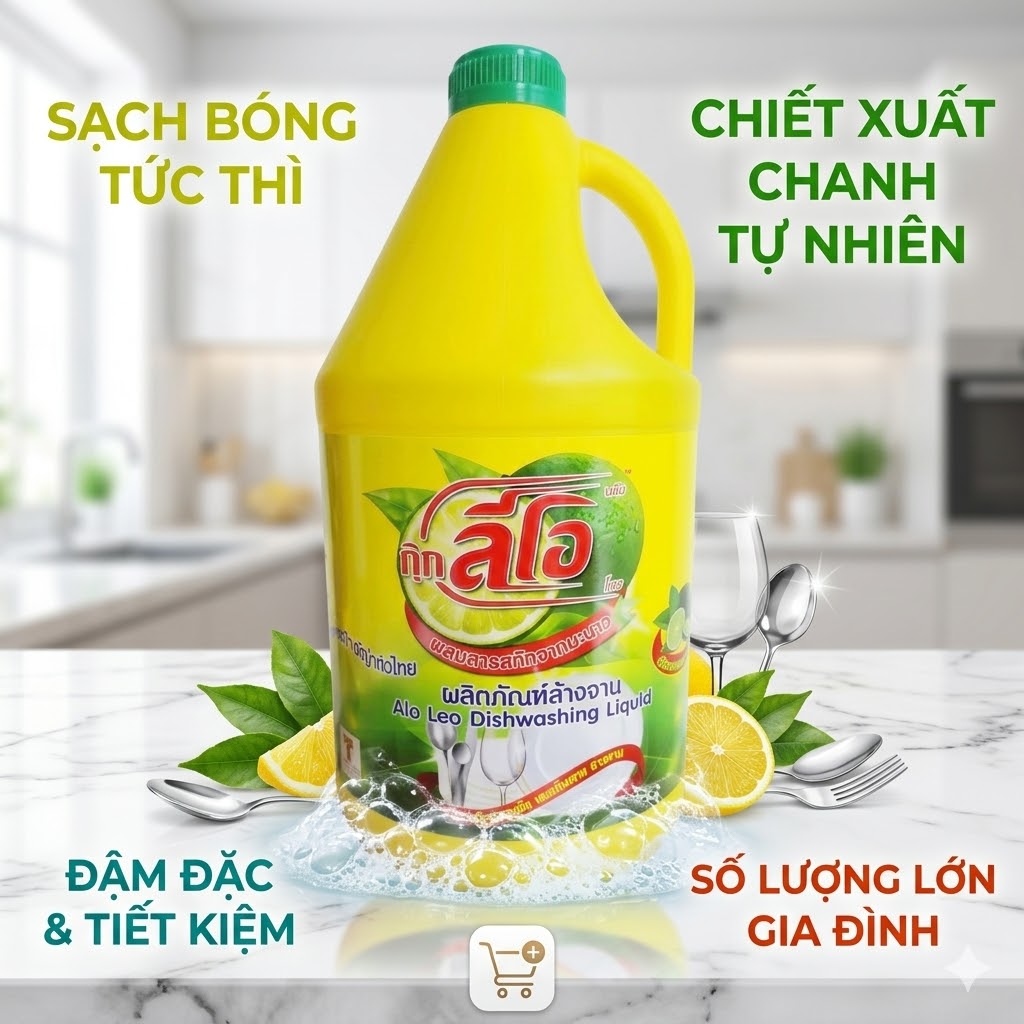 NƯỚC RỬA CHÉN CHANH ALO 3.3L THÁI LAN