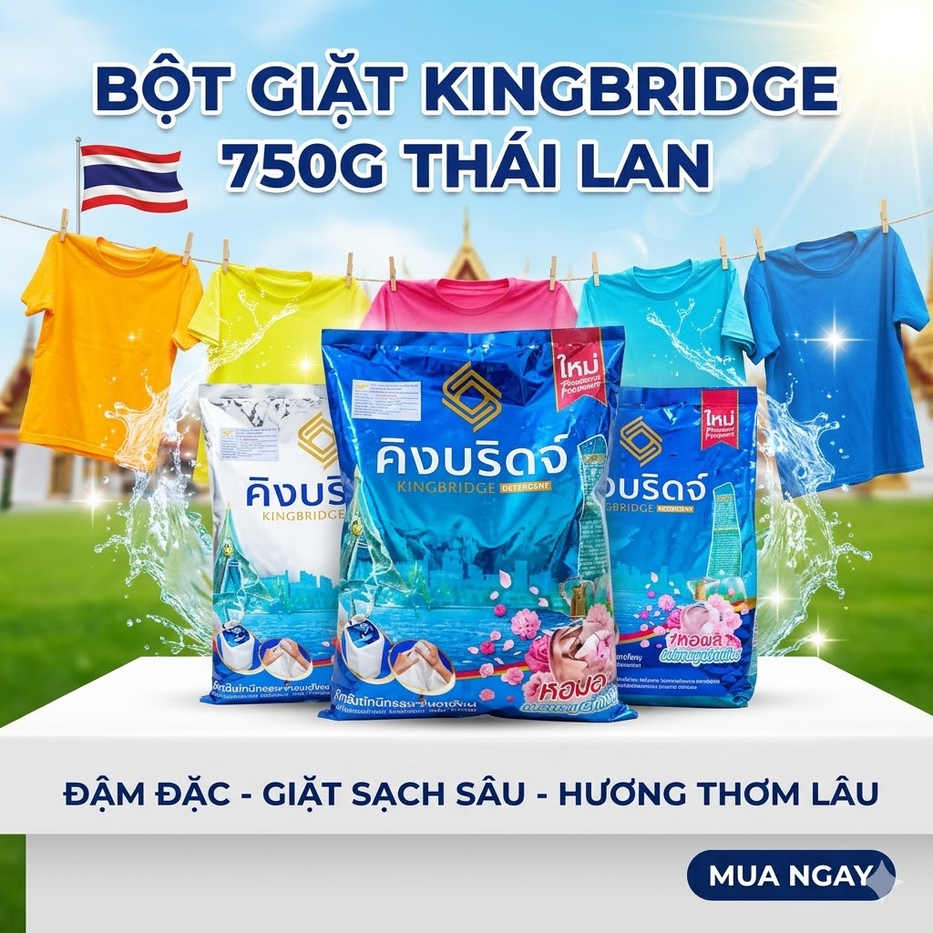 BỘT GIẶT KINGBRIDGE 750G THÁI LAN - Ảnh 3