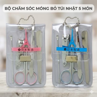 BỘ CHĂM SÓC MÓNG BỎ TÚI NHẬT 5 MÓN